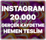 Instagram 20.000 Gerçek Kaydetme -Keşfet Etkili