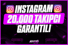 İnstagram 20.000 Takipçi Garantili