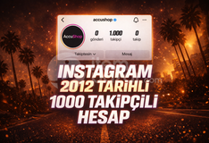 ⭐İNSTA 2012 TARİHLİ 1K TAKİPÇİLİ HESAP⭐