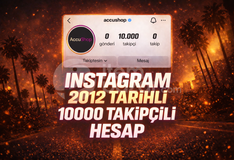 ⭐İNSTA 2012 TARİH 10K TAKİPÇİLİ HESAP⭐