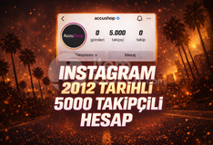 ⭐İNSTA 2012 TARİHLİ 5K TAKİPÇİLİ HESAP⭐