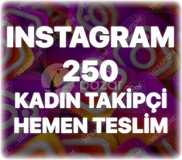 Instagram 250 Kadın Takipçi