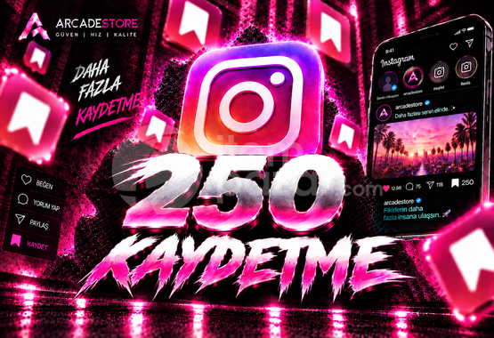 ✨İnstagram | 250 Kaydetme + Garantili✨