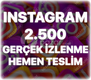 Instagram 2.500 Gerçek İzlenme - Keşfet Etkili