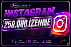İNSTAGRAM 250000 İZLENME | GARANTİLİ