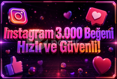 ⭐ Instagram 3.000 Beğeni ✅