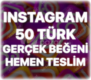 Instagram 50 Türk Beğeni - Keşfet Etkili