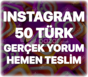 Instagram 50 Organik Yorum - Keşfet Etkili