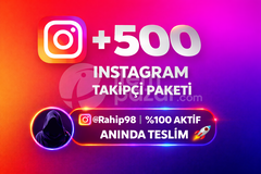 ⭐️ İNSTAGRAM 500 TAKİPÇİ PAKETİ