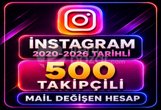 ⭐İNSTAGRAM 500 TAKİPÇİLİ HESAP⚡