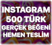 Instagram 500 Türk Beğeni - Keşfet Etkili