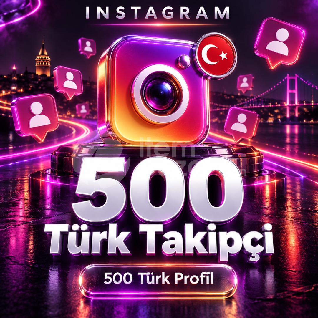 ⭐ Instagram 500 Türk Takipçi | Garantili ⭐