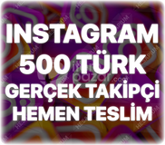 Instagram 500 Türk Takipçi - Keşfet Etkili