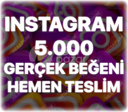 Instagram 5.000 Gerçek Beğeni - Keşfet Etkili