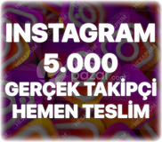 Instagram 5.000 Gerçek Takipçi - Keşfet Etkili