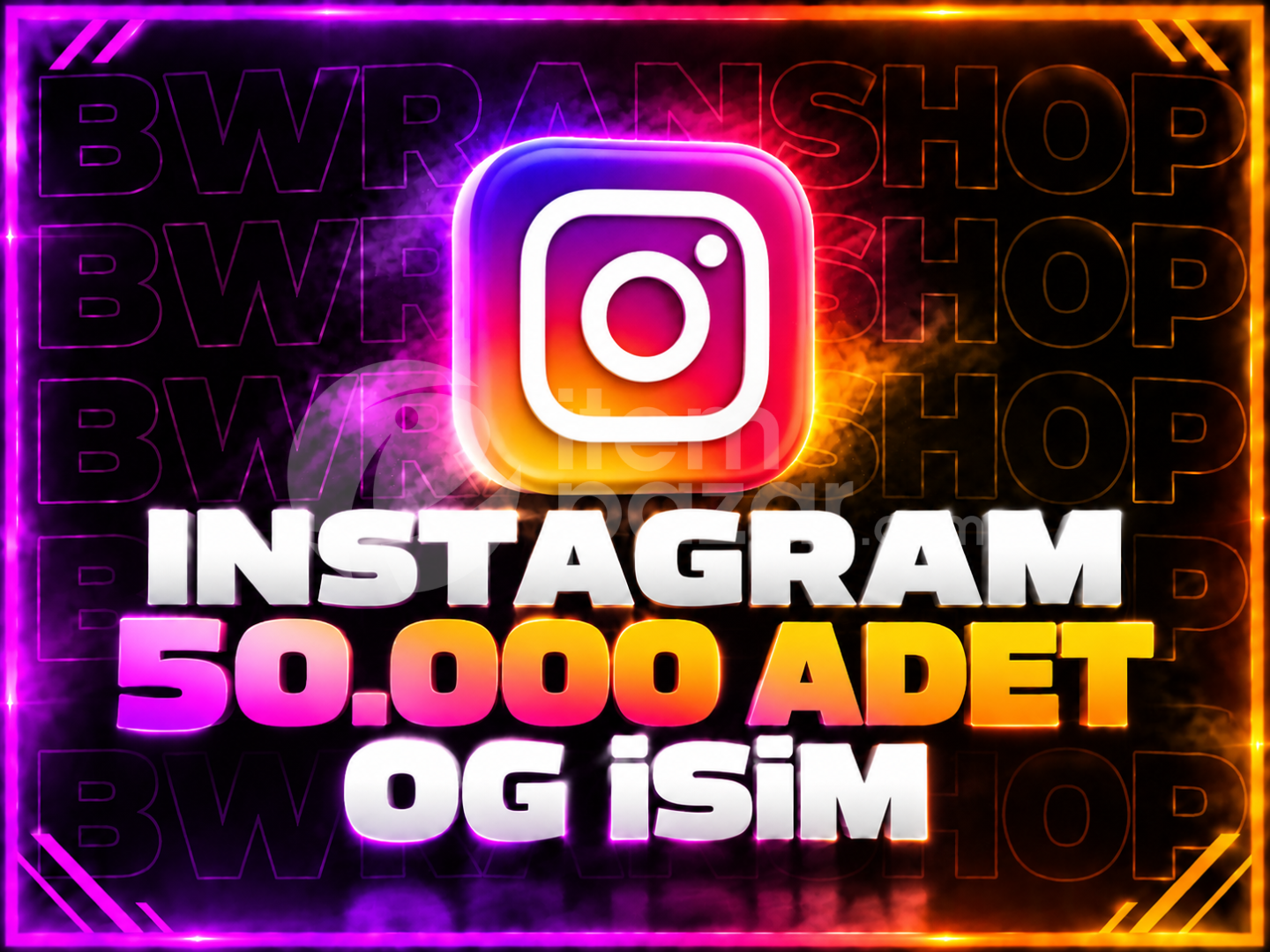 İNSTAGRAM 50.000 ADET 4 HARFLİ OG İSİM