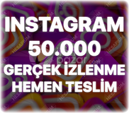 Instagram 50.000 Organik İzlenme