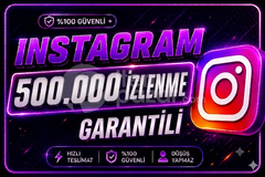 İNSTAGRAM 500000 İZLENME | GARANTİLİ