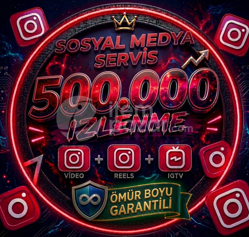 [İNSTAGRAM] 500.000 İZLENME [YÜKSEK KALİTELİ]