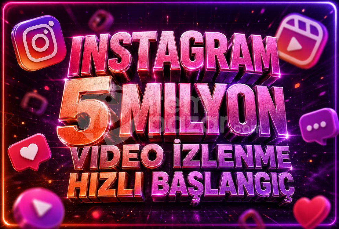 ⭐ Instagram 5M Video İzlenme ✅