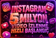 ⭐ Instagram 5M Video İzlenme ✅