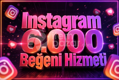 ⭐ Instagram 6.000 Beğeni ✅