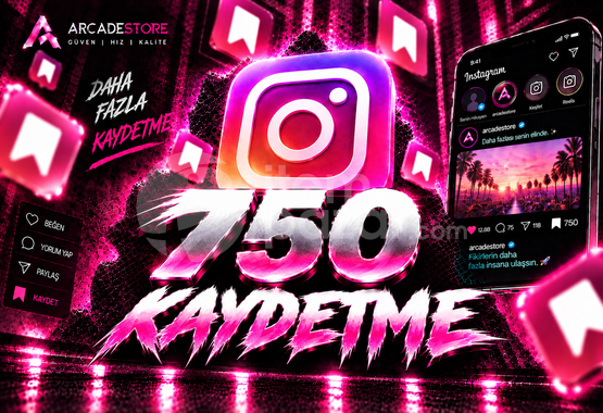 ✨İnstagram | 750 Kaydetme + Garantili✨