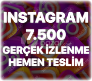 Instagram 7.500 Gerçek İzlenme - Keşfet Etkili