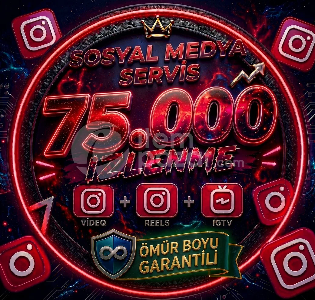 [İNSTAGRAM] 75.000 İZLENME [YÜKSEK KALİTELİ]