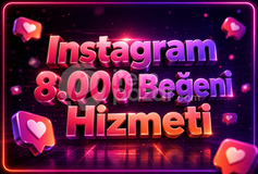 ⭐ Instagram 8.000 Beğeni ✅