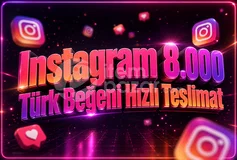 ⭐ Instagram 8.000 Türk Beğeni ✔