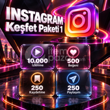 ⭐ Instagram Keşfet Paketi 1 | 4X Garantili ⭐