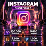 ⭐ Instagram Keşfet Paketi 4 | 4X Garantili ⭐