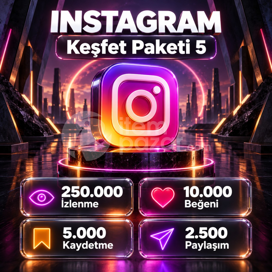 ⭐ Instagram Keşfet Paketi 5 | 4X Garantili ⭐