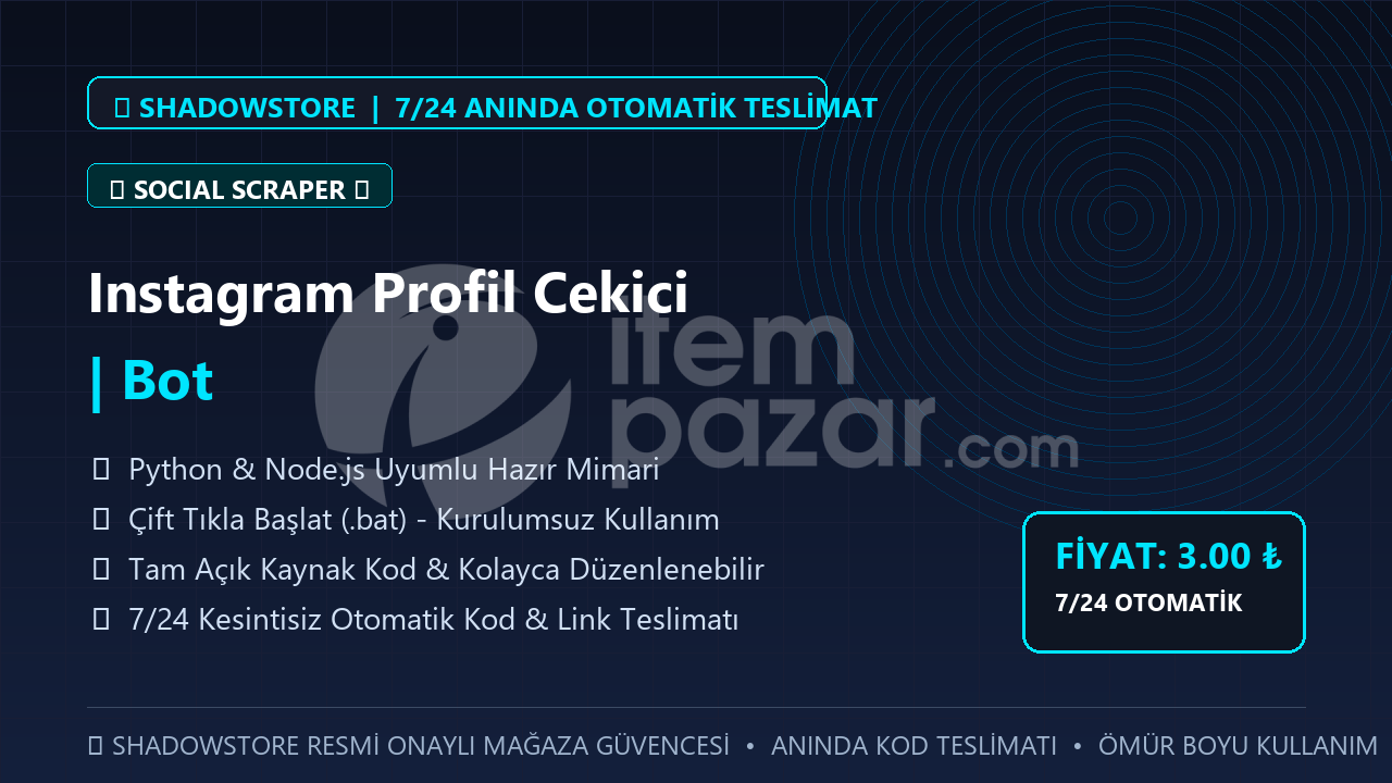 Instagram Profil Cekici | Bot | #036