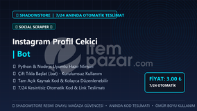 Instagram Profil Cekici | Bot | #036