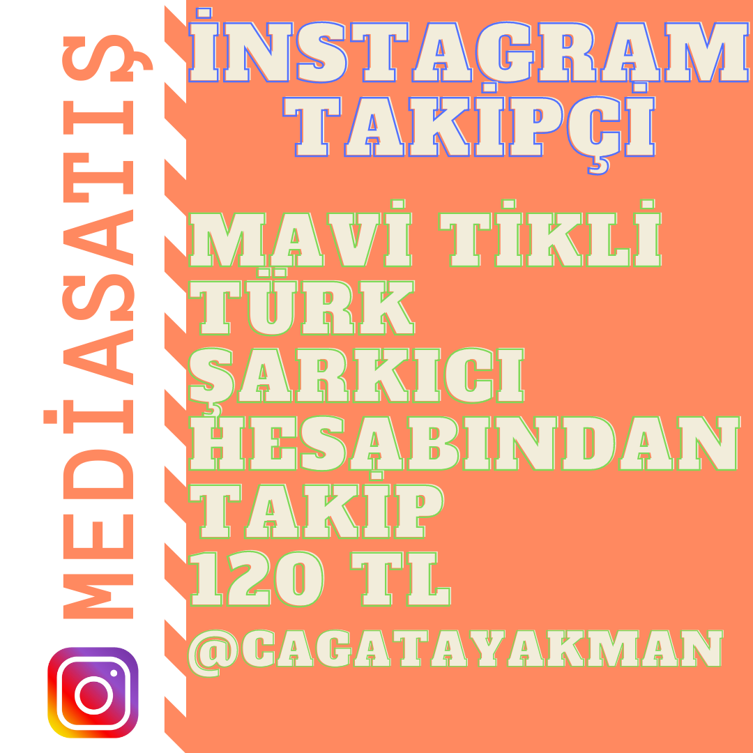 İnstagram Türk Mavi Tikli Şarkıcı Takipçi