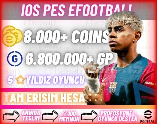 Ios | 8000 COIN + 6.8M GP Tam Erişim