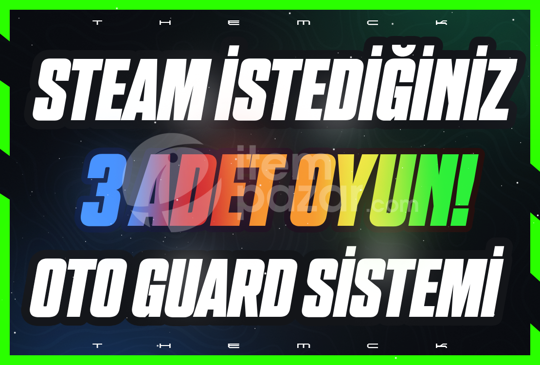 İstediğin 3 Oyun + Garanti