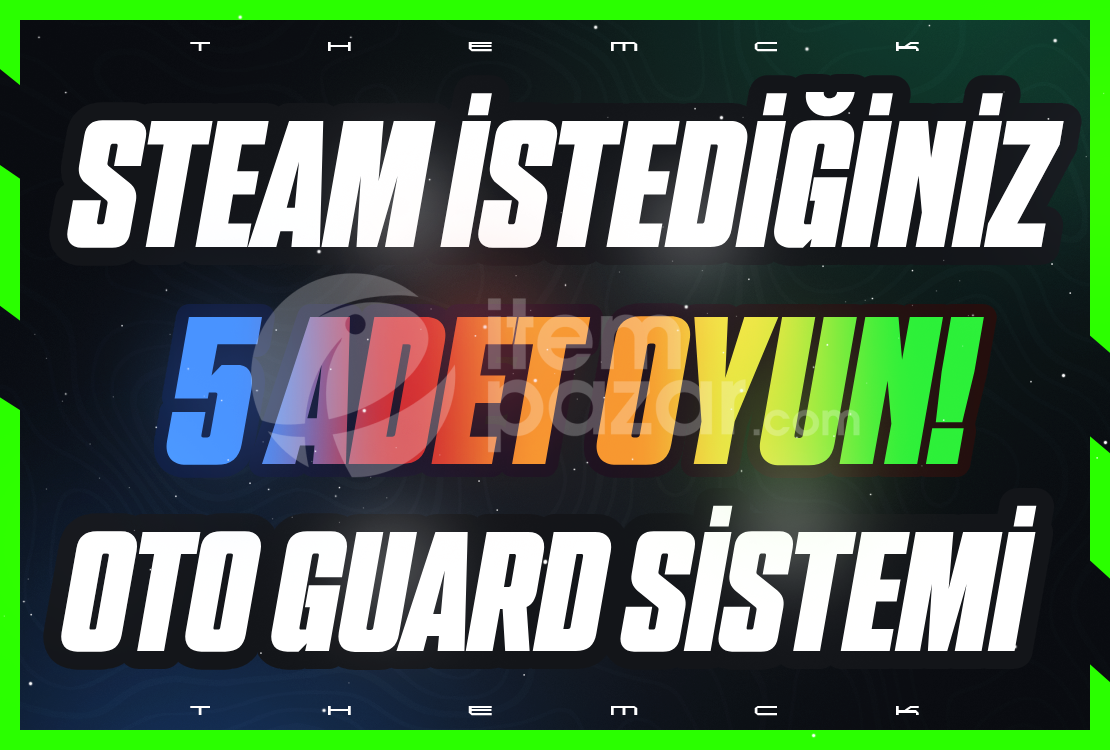 İstediğin 5 Oyun + Garanti