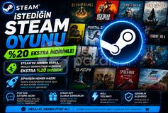 İstediğin Steam Oyunu Ekstra %20 İndirimli⚡