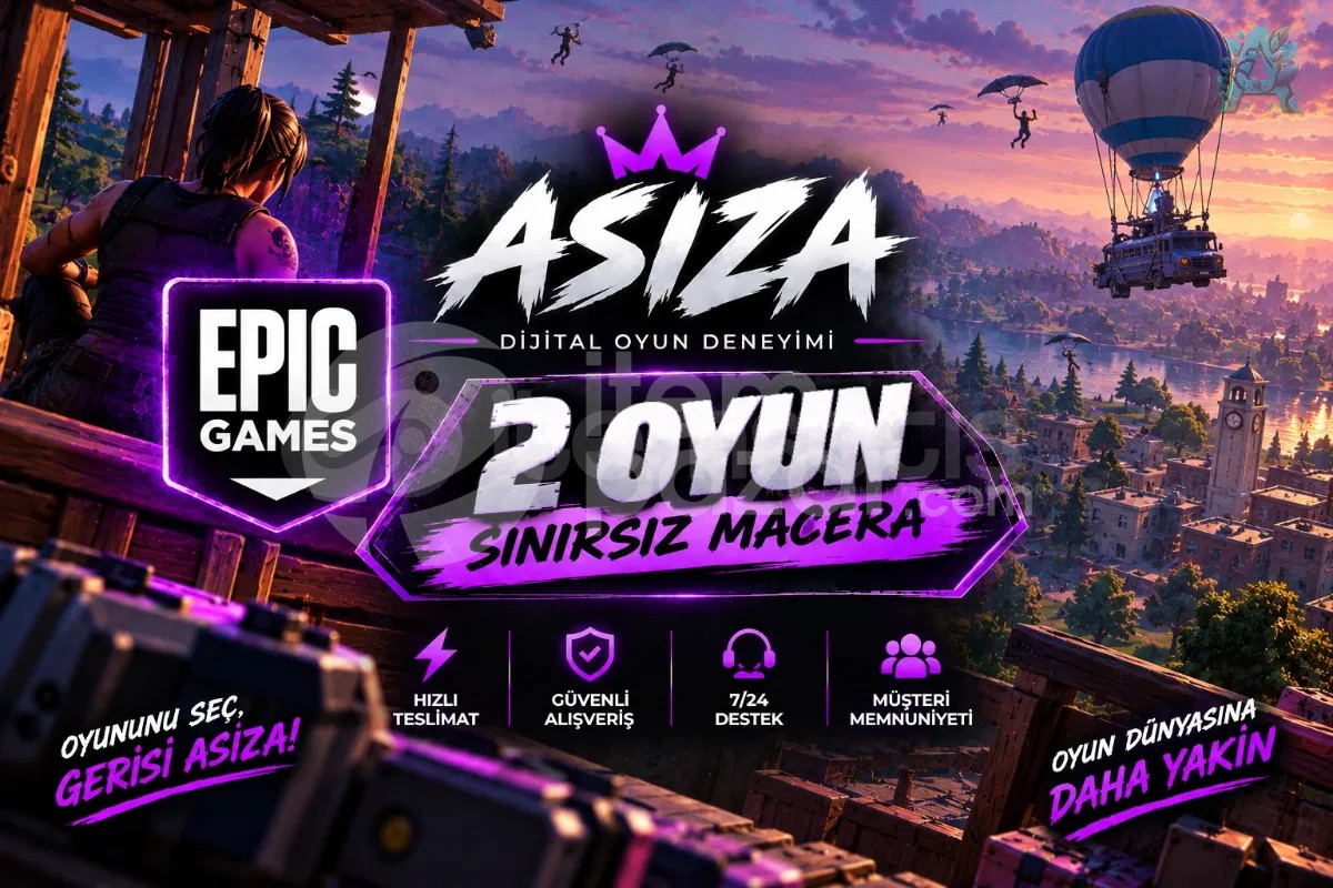 İstediğiniz 2 Oyun | Garantili | Epic Games