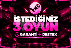 İSTEDİĞİNİZ 3 OYUN + GARANTİ