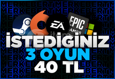 İstediğiniz 3 Oyun + Garanti