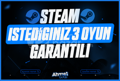 İstediğiniz 3 Oyun + Garanti