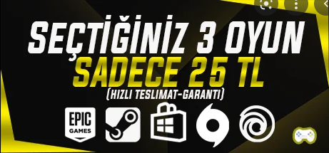 istediginiz 3 Oyun & Garanti & Destek