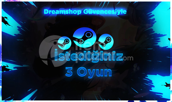 İstediğiniz 3 Oyun Garanti + Destek
