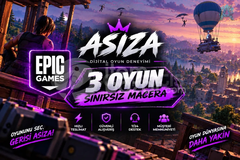 İstediğiniz 3 Oyun | Garantili | Epic Games