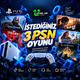 İSTEDİĞİNİZ 3 PLAYSTATİON 5 (PSN) OYUNU+GARANTİ