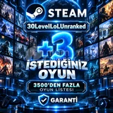 istediginiz 3 Steam Oyunu +3500 Den Fazla Oyun